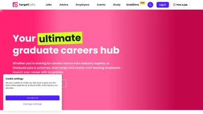 Screenshot preview of targetjobs.co.uk
