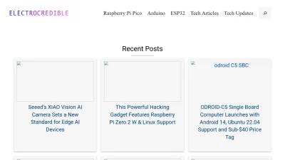Screenshot preview of electrocredible.com
