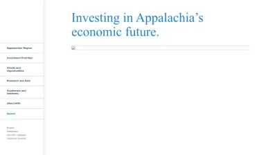 Screenshot preview of arc.gov