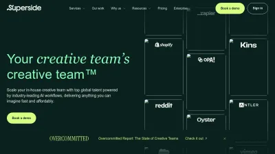 Screenshot preview of superside.com