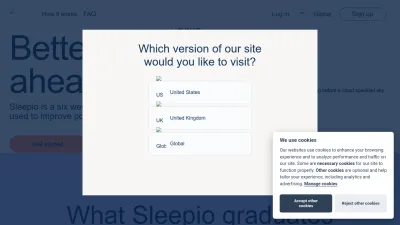 Screenshot preview of sleepio.com