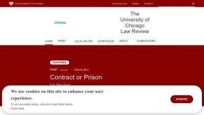 Screenshot preview of lawreview.uchicago.edu