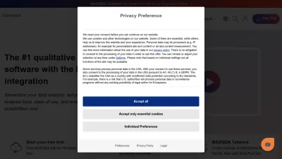 Screenshot preview of maxqda.com