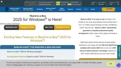 Screenshot preview of pgmusic.com