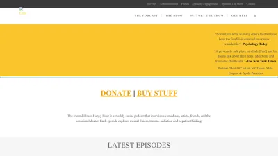 Screenshot preview of mentalpod.com