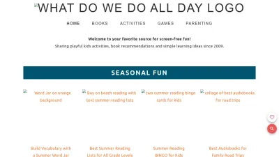 Screenshot preview of whatdowedoallday.com