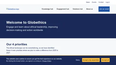 Screenshot preview of globethics.net