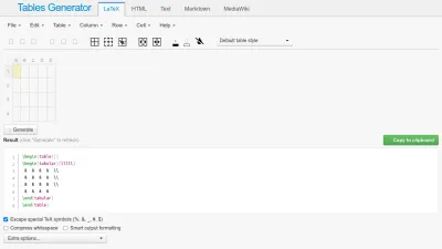 Screenshot preview of tablesgenerator.com