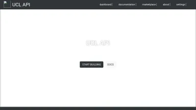 Screenshot preview of uclapi.com