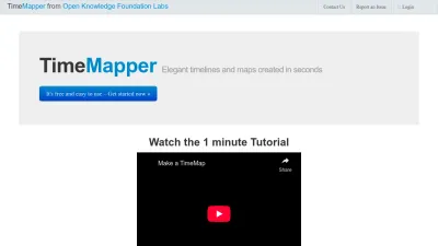 Screenshot preview of timemapper.okfnlabs.org