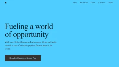 Screenshot preview of branch.co