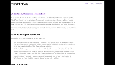 Screenshot preview of themergency.com