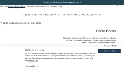 Screenshot preview of milkbooks.com