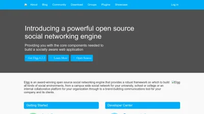 Screenshot preview of elgg.org