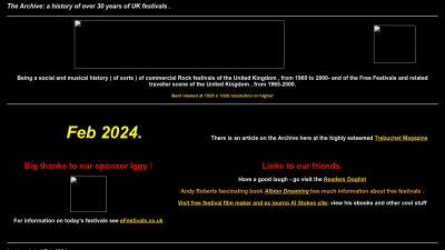 Screenshot preview of ukrockfestivals.com