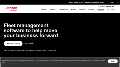 Screenshot preview of verizonconnect.com