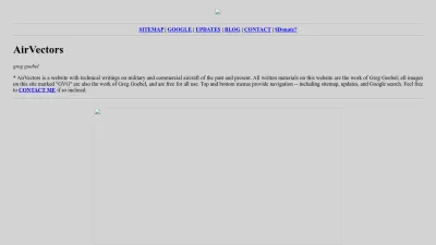 Screenshot preview of airvectors.net