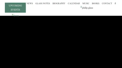 Screenshot preview of philipglass.com