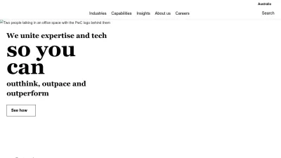 Screenshot preview of pwc.com.au