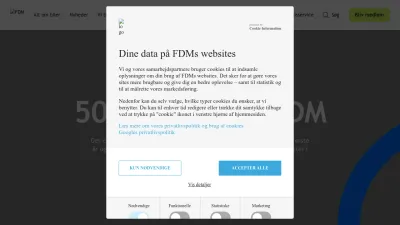 Screenshot preview of fdm.dk