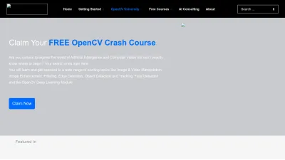 Screenshot preview of learnopencv.com