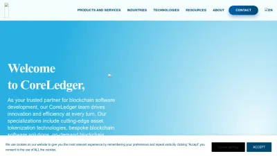 Screenshot preview of coreledger.net