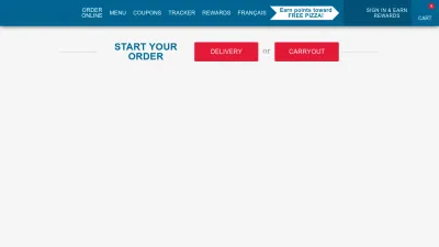 Screenshot preview of dominos.ca