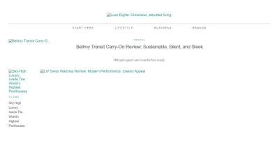 Screenshot preview of luxe.digital