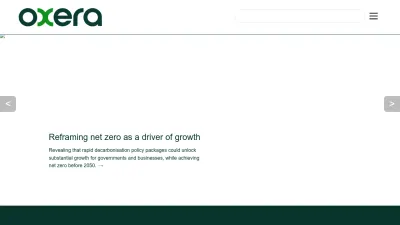 Screenshot preview of oxera.com
