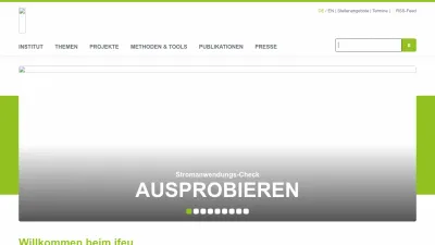 Screenshot preview of ifeu.de