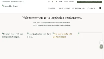 Screenshot preview of inspiredbycharm.com