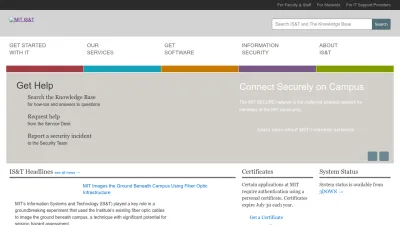 Screenshot preview of ist.mit.edu