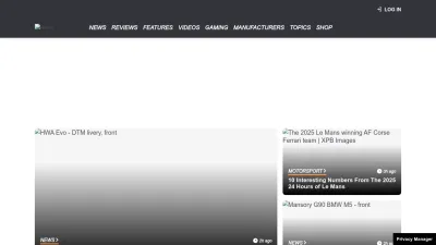 Screenshot preview of carthrottle.com