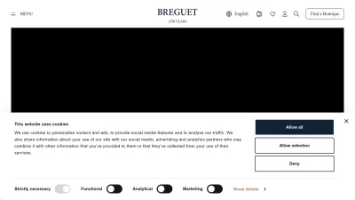 Screenshot preview of breguet.com