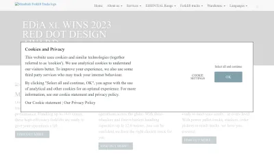 Screenshot preview of mitforklift.com