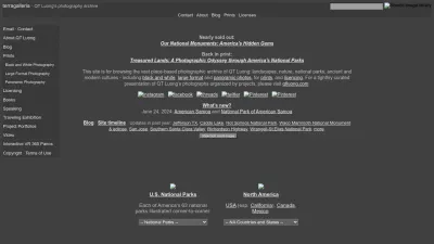 Screenshot preview of terragalleria.com