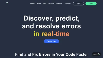 Screenshot preview of rollbar.com