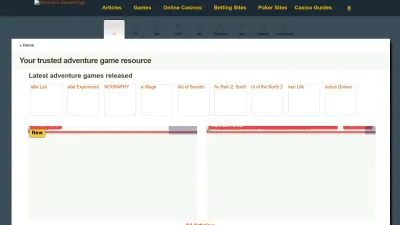 Screenshot preview of adventuregamers.com