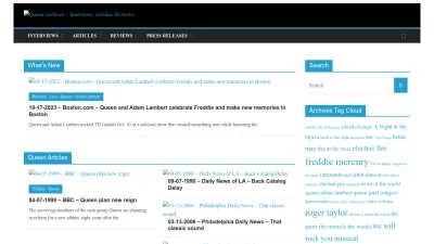 Screenshot preview of queenarchives.com