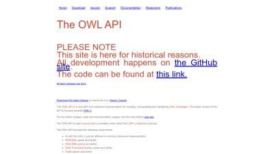 Screenshot preview of owlapi.sourceforge.net