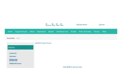 Screenshot preview of sadag.org