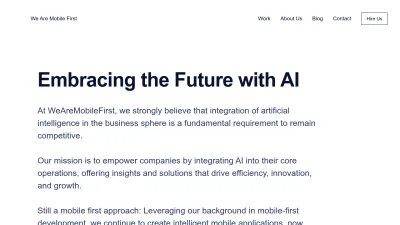 Screenshot preview of wearemobilefirst.com