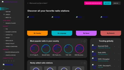 Screenshot preview of theonestopradio.com