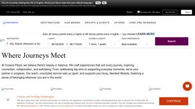 Screenshot preview of crowneplaza.com