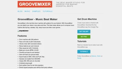 Screenshot preview of groovemixer.com