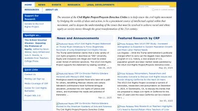 Screenshot preview of civilrightsproject.ucla.edu