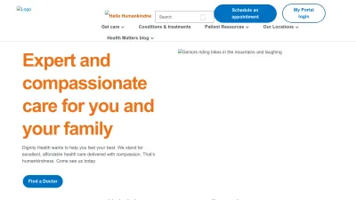 Screenshot preview of dignityhealth.org