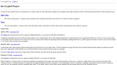 Screenshot preview of gryphel.com