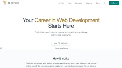 Screenshot preview of theodinproject.com