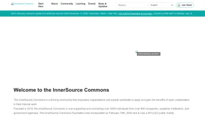 Screenshot preview of innersourcecommons.org